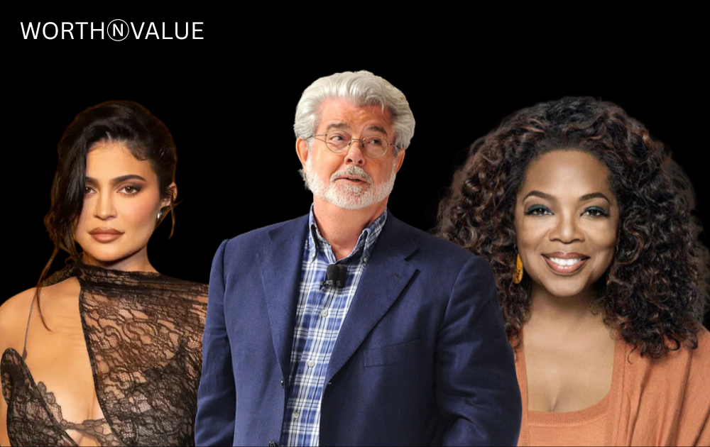Top 10 richest celebrities in the USA – Kylie Jenner, George Lucas, and Oprah Winfrey, among the wealthiest stars in 2025.