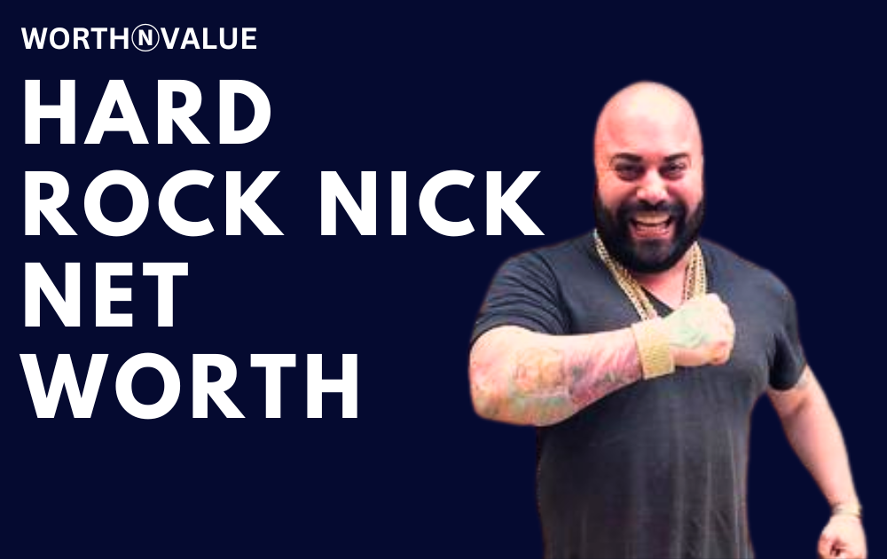 Hard Rock Nick posing in designer clothing with a luxury car, showcasing his extravagant lifestyle.